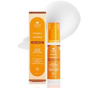 Nature Spell Vitamin C SPF 50 Face Fluid Sunscreen 75ml, UVA & UVB Protection - Suitable for All Skin Types - SPF 50+ Face Moisturiser, Water Resistant, No White Cast, Made in the UK