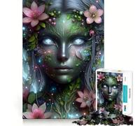 Nature Spirit Portrait 1000 Piece Jigsaw Puzzles for Adults Jigsaw Fine Logic Toy Quiet Fun Neat Edge Memorable Gift (38x26cm)