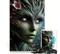 Nature Spirit Portrait 1000 Piece Jigsaw Puzzles for Teenagers Jigsaw Reason Skill Toy Shared Fun Tight Cut Wall Art Decor (38x52cm)
