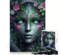 Nature Spirit Portrait Jigsaw Puzzle for Adults 1000 Pieces Intellect Toy Peaceful Fun Precise Cut Santa Wish List (38x52cm)