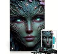 Nature Spirit Portrait Jigsaw Puzzles for Adults1000 Pieces Intellect Toy Calming Play Quality Cut Wall Art Decor (38x26cm)