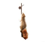 Nature squirrel pendant Christmas ornaments crafted from materials, perfect for adding whimsical touches to tree, garlands, or seasonal decoration setups (small)