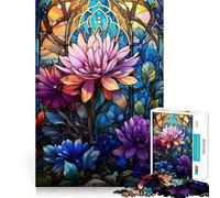 Nature Stained Glass 1000 Piece Jigsaw Puzzle for Teenagers Wise Think Toy Easy Leisure Tight Cut Amazing Present (38x52cm)