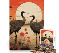 Nature Stork 1000 Piece Jigsaw Puzzles for Adults Jigsaw Brain Skill Warm Time Exact Edge (38x52cm)