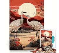 Nature Stork Jigsaw Puzzle for Adults 1000 Pieces Intellect Toy Peaceful Fun Precise Cut Santa Wish List (50x75cm)