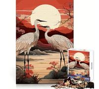 Nature Stork Jigsaw Puzzles for Adults1000 Piece Mind Exercise Toy Indoor Fun Precision Cut (38x52cm)