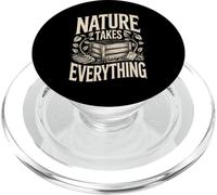 Nature Takes Everything Eco Gardening Decay PopSockets PopGrip for MagSafe