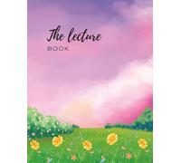 Nature-themed notebooks : Dreamy Purple Sky & Flower Meadow Cover, Aesthetic Landscape for Writing, Note Taking & Poetry, Cute Notebook for Girls, Teens, Women, Students, 8.5" x 11", 116 Pages