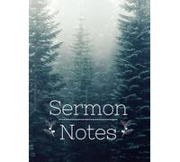 Nature Themed Sermon Notes Journal: 8.5x11 hardback book to take notes during the church service. Beautiful cover, engaging pages inside. Nature theme is on pages inside as well as the cover.