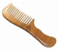 Nature Therapy 100% Hand Made Green Sandalwood Comb, Large Sandal Wood Comb Anti Static 17.5cm