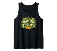 Nature Therapy Funny Outdoor Camper Campfire Nature Shirt Tank Top