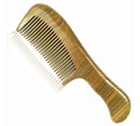 Nature Therapy Green Sandalwood Comb, Large Sandal Wood Comb anti static 100% Hand Made 19cm (No gift bag)
