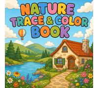 Nature Trace And Color Book: 40 Cozy Bold & Easy Nature Scenes to Trace and Color | Relaxing Coloring Book for Adults, Teens & Seniors for Stress ... Better Hand Coordination (Trace It Color It)