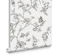 Nature Trail White Mica Wallpaper