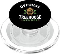 Nature tree house trees simple official member treehouse PopSockets PopGrip for MagSafe