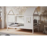 Nature Treehouse Wooden Bed Flair White Single
