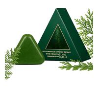 Nature Triangle Shampoo Bar | 120g Usman Grass Green Shampoo Soap | Oil Control Glutinous Rice Solid Shampoos Bars with Herbals Extract | Fuffys Anti Dandruffs Shampoos Soaps for Women & Men