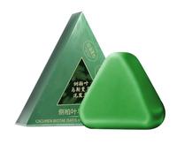 Nature Triangle Shampoo Bar, 120g Usman Grass Shampoo Bar, Nourishing Hair Growth Shampoos Bars Green Soap for Men Women, Deeply Cleansing Strengthening Hair Growth Soap Bars Shampoos Hairs Care
