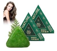 Nature Triangle Shampoo Bar, 2025 New Nature Seven Green Shampoo, Natural Plant-Based Solid Shampoobar, Gentle Cleansing & Nourishing Care for Healthy-Looking Hair (2Pcs)
