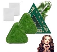 Nature Triangle Shampoo Bar, Deeply Nourishing Hairs, Deeply Cleansing Hair Loss Shampoos Soap Bars, Strengthens Hair for Women and Mens (2 PCS)