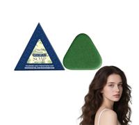 Nature Triangle Shampoo Bar for Hair Care - Solid Shampoo Bars and Conditioner for Women & Men, Green Soap Shampoo Bar with Natural Herbal Ingredients, Calming & Smoothing Hair Bar (1 Box)
