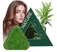 Nature Triangle Shampoo Bar for Women & Men - Gentle Cleansing Solid Shampoo Strengthens Hair, Reduces Frizz - All Hair Types - 1PC