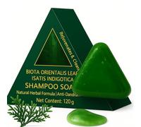 Nature Triangle Shampoo Bar, Natural Usman Grass Glutinous Rice Water Solid Shampoo Bar for Hair Care & Hair Growth for Women and Men, Calming & Strengthens Hair, Vegan, for All Hair Types (3pcs)