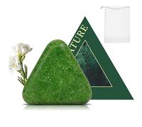 Nature Triangle Shampoo Bar, Natural Usman Grass Glutinous Rice Water Solid Shampoo Bar, Rich Lather, Travel-Friendly for All Hair Types, Gentle on Hair & Scalp