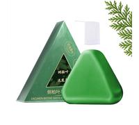 Nature Triangle Shampoo Bar, Nature Seven Green Soap Shampoo, 120g Natural Plant-Based Solid Sham-poo, Rich Lather, Travel-Friendly for All Hair Types, Gentle on Hair & Scalp (1PC)