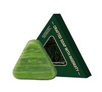 Nature Triangle Shampoo Bar, Nature Seven Green Soap Shampoo, Plant-Based Solid Shampoo Bar, Control Oiliness, Eliminate Dandruff, Strengthen Hair, Improve Frizziness for Women And Mens (1PC)