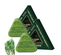 Nature Triangle Shampoo Bar, seven green shampoo soap, Natural Plant-Based, Calming & Strengthens Hair for Women and Men