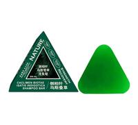 Nature Triangle Shampoo Bar, Usman Grass Shampoo Bar, Gentle Cleansing, Strengthen, Control Oil，1