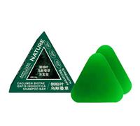 Nature Triangle Shampoo Bar, Usman Grass Shampoo Bar, Gentle Cleansing, Strengthen, Control Oil，2