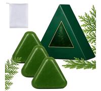 Nature Triangle Shampoo Bar, Usman Grass Shampoo Bar, Nature Seven Green Soap hampoo ar, Strengthens Smooths Hair, Healthy-Looking Hair For Women And Men (3pcs)