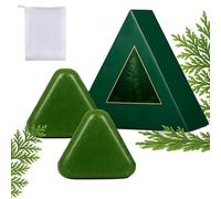 Nature Triangle Shampoo Bar, Usman Grass Shampoo Bar, Nature Seven Green Soap hampoo ar, Strengthens Smooths Hair, Healthy-Looking Hair For Women And Men (2pcs)