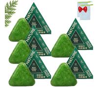 Nature Triangle Shampoo Bar,Usman Grass Shampoo Bar,Nature Seven Green Soap,Natural Plant-Based Solid Shampoobar,Calming & Strengthens Hair for Women and Mens,Natural Herbal Hair Care(5pcs)