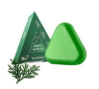 Nature Triangle Shampoo Bar, Usman Grass Solid Shampoo Bar，1pc | Calming Scalp & Strengthen Hair, Control Oil & Reduce Dandruff, Rich Lather, Thinning Hair-Volume Shampoo Bar for Men & Women