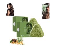 Nature Triangle Shampoo Bar, Vegetable Solid Shampō, Nature Seven Green Shampoo, Gentle Cleaning and Nourishing Care for Healthy Looking Hair (2 Pieces)
