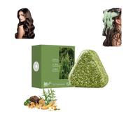 Nature Triangle Shampoo Bar, Vegetable Solid Shampō, Nature Seven Green Shampoo, Gentle Cleaning and Nourishing Care for Healthy Looking Hair (1 Piece)