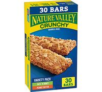 Nature Valley 30 Cereal Bars Crispy Peanut Butter and Oat Honey