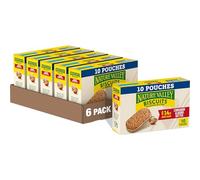 Nature Valley Biscuit Sandwiches, Cinnamon Almond Butter, 1.35 oz, 10 ct (Pack of 6)