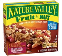Nature Valley Chewy Fruit & Nut Cereal Bar Cranberry Granular Apple 6 Bars 199.9 g