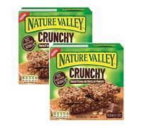 Nature Valley Crispy Bar Oatmeal, Whole Grain and Dark Chocolate Without Dyes and Preservatives Naturally Lactose Free Suitable for Vegetarians 2 x 210 g (2 x 10 Bars)