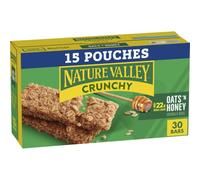 Nature Valley Crunchy Cereal Bars Oats 'n Honey 30 Bars 22oz (15 Bags)