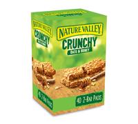 Nature Valley Crunchy Granola Bars Oats n Honey 40 Pack 2 Bars Per Pack