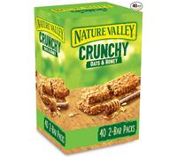 Nature Valley Crunchy Granola Bars Oats 'n' Honey, Pack Of 40 Bars
