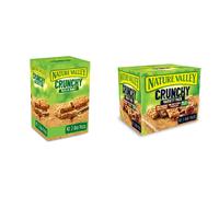 Nature Valley Crunchy Granola Bars Oats 'n' Honey, Pack of 40 Bars & Crunchy Granola Bars Variety, Pack of 40 Bars