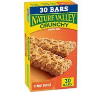 Nature Valley Crunchy Granola Bars, Peanut Butter, 30 Ct, 22.35 oz (15 Pouches)