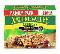 Nature Valley Crunchy Variety Family Pack Cereal Bars 120 bars (Pack of 6 X 20 bars)