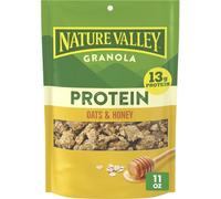 Nature Valley Protein Oats 'n Honey Crunchy Granola 11 oz | 13g protein and 33g whole grain per serving, good source of fiber, no artificial flavors or colors